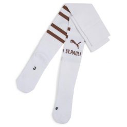 Męskie skarpety FC St. Pauli z grafiką PUMA White Espresso Brown. Białe skarpetki męskie Puma, bez wzorów. Za 99.00 zł.