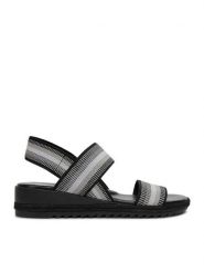 Go Soft Sandały CEO-R25AW01005 Czarny. Czarne sandały damskie GO SOFT, bez wzorów, z materiału, bez obcasa, na płaskiej podeszwie. Za 129.99 zł.