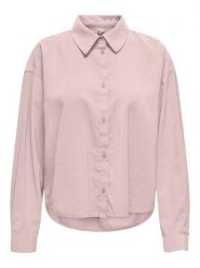 ONLY Bluzka w kolorze jasnoróżowym rozmiar: L. Różowe bluzki damskie Only, l, bez wzorów, z wiskozy, klasyczne, bez kołnierzyka, bez ramiączek. Za 82.83 zł.