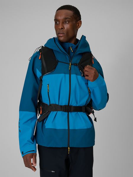 4F Kurtka trekkingowa przeciwdeszczowa membrana 20000 męska - granatowa M. Niebieskie kurtki męskie 4f, l, bez wzorów, bez kaptura. Za 699.99 zł.