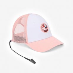 Czapka z daszkiem żeglarska Decathlon 500. Białe czapki męskie Decathlon, bez wzorów, z elastanu, sportowe. Za 49.99 zł.