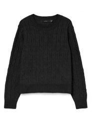 Vero Moda Sweter w kolorze czarnym rozmiar: M. Czarne swetry klasyczne damskie Vero Moda, m, z materiału, bez kołnierzyka. Za 104.39 zł.