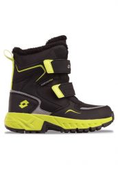 Buty trapery zimowe ocieplane LOTTO ALSTYNE TEX K. Czarne buty zimowe męskie Lotto, na zimę, z gumy, bez zapięcia. Za 127.21 zł.