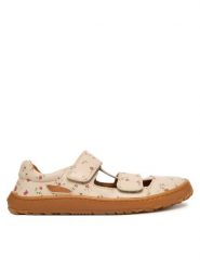 Froddo Sandały Barefoot Sandal G3150291-12 DD Beżowy. Brązowe sandały dziewczęce Froddo, ze skóry, bez zapięcia. Za 389.99 zł.