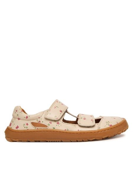 Froddo Sandały Barefoot Sandal G3150291-12 DD Beżowy. Brązowe sandały dziewczęce Froddo, ze skóry, bez zapięcia. Za 389.99 zł.