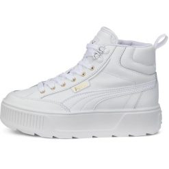 Buty sneakersy damskie Puma KARMEN MID. Białe buty sportowe na co dzień damskie Puma, bez wzorów, z gumy, trekkingowe. Za 473.00 zł.