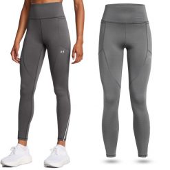 Legginsy sportowe damskie Under Armour getry szybkoschnące treningowe. Szare legginsy damskie Under Armour, xs, bez wzorów. Za 209.99 zł.