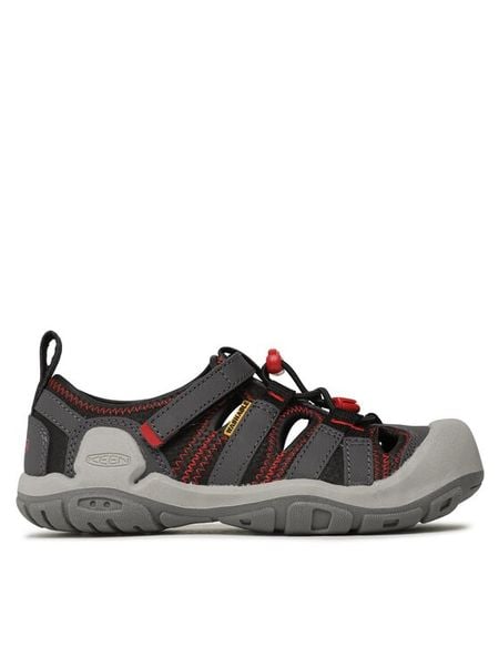Keen Sandały Knotch Creek 1026154 Szary. Szare sandały chłopięce Keen, ze skóry, bez zapięcia. Za 279.99 zł.