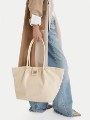 Nine West Torebka CEO-Corsia-LA374-5201 Écru. Torebki klasyczne damskie Nine West, bez wzorów, z materiału, bez dodatków. Za 269.99 zł.