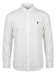 U.S. Polo Assn. Koszula w kolorze białym rozmiar: XXL. Białe koszule męskie U.S. Polo Assn., s, bez wzorów, bez kołnierzyka, bez ramiączek. Za 189.95 zł.