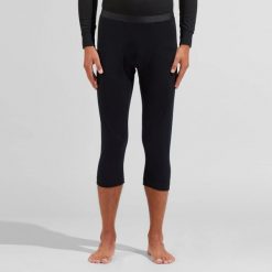 Legginsy termoaktywne męskie Odlo MERINO 200. Czarne bielizna termoaktywna męska Odlo, m, bez wzorów, z materiału. Za 345.10 zł.