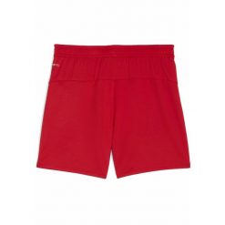Młodzieżowe szorty RC Lens 25/26 PUMA Red Black. Czarna szorty damskie Puma, bez wzorów, ze lnu, młodzieżowe. Za 179.00 zł.