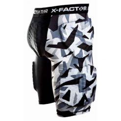 Spodenki ochronne rowerowe mtb męskie X-Factor QBI. Brązowe szorty męskie X-Factor, na lato, bez wzorów. Za 299.00 zł.