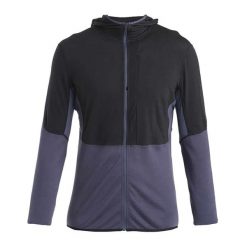 Bluza trekkinogwa męska icebreaker Merino 200 Realfleece™ Descender. Czarne bluzy bez kaptura męskie Icebreaker, m. Za 409.99 zł.
