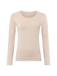 Marie Lund koszulka z długim rękawem Kobiety Dżersej beżowy, XXXL. Brązowe t-shirty damskie Marie Lund, bez wzorów, z dżerseju, bez kołnierzyka. Za 99.95 zł.