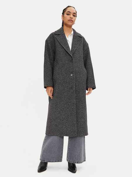 Calvin Klein Jeans Płaszcz wełniany J20J224618 Szary Relaxed Fit. Szare płaszcze damskie Calvin Klein Jeans, na zimę, l, bez wzorów, z jeansu. Za 1,119.00 zł.