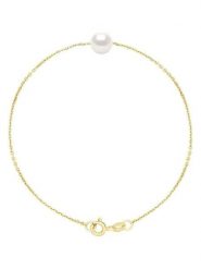 Pearl Addict Złota bransoletka z perłą rozmiar: onesize. Żółte bransoletki damskie Pearl Addict, złote. Za 195.99 zł.