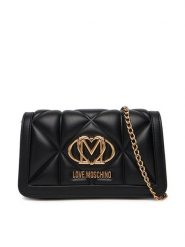 LOVE MOSCHINO Torebka JC5640PP1NLC0000 Czarny. Czarne torebki klasyczne damskie Love Moschino, bez wzorów, ze skóry, wizytowe, bez kołnierzyka, bez ramiączek. Za 409.99 zł.