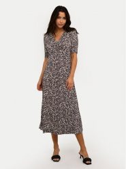 Kaffe Sukienka letnia Sivani 10508555 Czarny Regular Fit. Czarne sukienki damskie Kaffe, na lato, xs, bez wzorów, z wiskozy, bez kołnierzyka, bez ramiączek. Za 279.99 zł.
