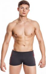 Bokserki pływackie męskie Aqua Speed Ricardo. Czarne kąpielówki męskie Aqua-Speed, m, bez wzorów, z dzianiny, na fitness i siłownię. Za 65.99 zł.