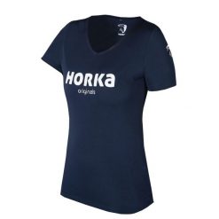 Damska koszulka z poligamii Horka Originals. Niebieskie bluzki sportowe damskie HORKA, bez kołnierzyka, bez ramiączek. W wyprzedaży za 92.50 zł.
