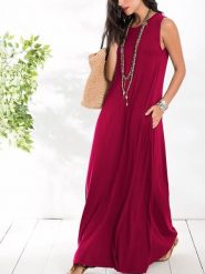 Milan Kiss Sukienka w kolorze czerwonym rozmiar: XL. Czerwone sukienki damskie Milan Kiss, xl, bez wzorów, bez kołnierzyka, bez ramiączek, maxi. Za 152.99 zł.