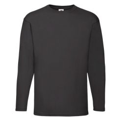 T-shirt Fruit Of The Loom Valueweight długi rękaw, czarny. Czarne t-shirty damskie Fruit of the Loom, s, bez wzorów, z bawełny, bez kołnierzyka. Za 134.99 zł.