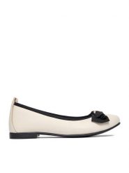 MEXX Baleriny CEO-MX/036C-RST Biały. Białe baleriny damskie Mexx, bez wzorów, ze skóry, bez obcasa. Za 249.99 zł.