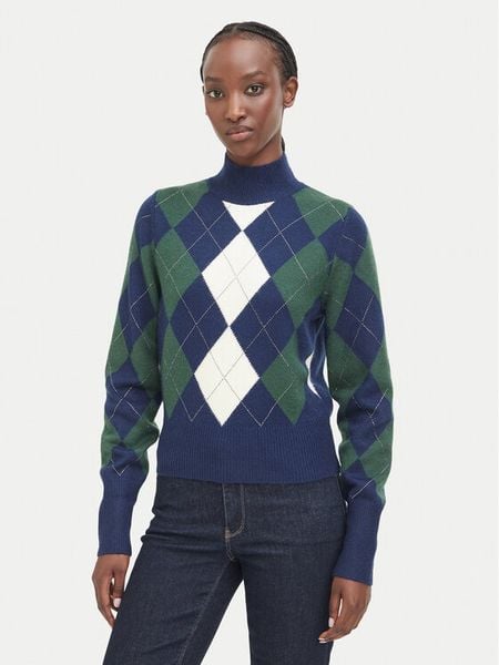 Guess Golf W6BR87 Z2172 Granatowy Regular Fit. Niebieskie golfy damskie Guess, xs, z aplikacjami, z syntetyku, bez ramiączek. Za 524.99 zł.