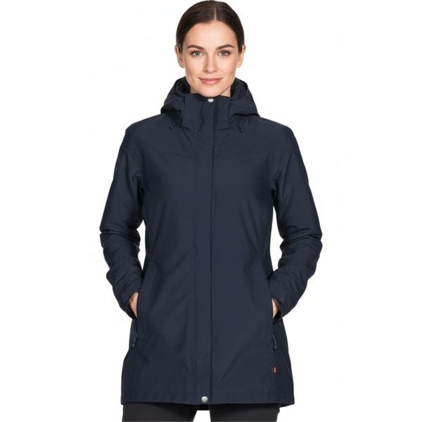 Kurtka trekkingowa damska Vaude Idris 3w1 Parka II. Niebieskie kurtki damskie Vaude, bez wzorów, z kapturem. W wyprzedaży za 574.00 zł.