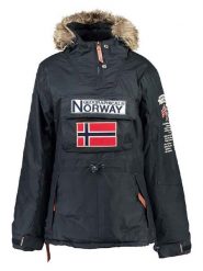 Geographical Norway Parka "Boomera" w kolorze granatowym rozmiar: XL. Niebieskie parki damskie Geographical Norway, xl, bez wzorów, z futra. Za 232.78 zł.