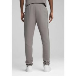 Męskie spodnie EVOSTRIPE PUMA Cast Iron Gray. Szare spodnie dresowe męskie Puma, bez wzorów, z dresówki. W wyprzedaży za 209.00 zł.