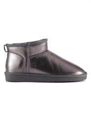 ISLAND BOOT Botki zimowe "Miley" w kolorze ciemnoszarym rozmiar: 36. Czarne botki damskie Island Boot, na zimę, z materiału, bez obcasa, bez zapięcia. Za 110.29 zł.