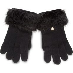 Rękawiczki Damskie TRUSSARDI JEANS - Gloves Knitted Ecofur 59Z00115 9Y099999 K299. Czarne rękawiczki damskie TRUSSARDI JEANS, bez wzorów, z jeansu. W wyprzedaży za 149.00 zł.