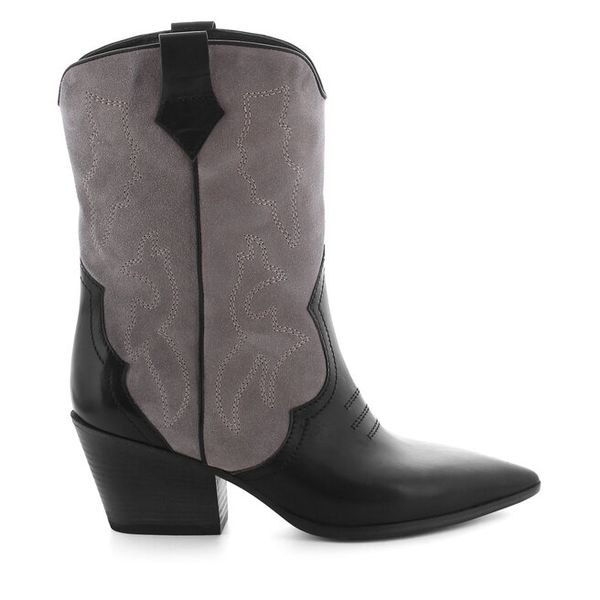 Kowbojki Kennel & Schmenger. Szare botki damskie Kennel & Schmenger, bez obcasa, na słupku, bez zapięcia. Za 1,219.00 zł.