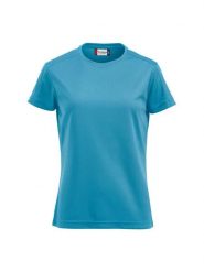 Clique Ice-T Women koszulka damska z oddychającego poliestru turkus. Niebieskie t-shirty damskie CLIQUE, xl, bez wzorów, z materiału, bez kołnierzyka. Za 114.44 zł.