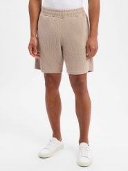 PEGADOR szorty dresowe Mężczyźni Sztuczne włókno beżowy, S. Brązowe szorty męskie PEGADOR, bez wzorów, z dresówki. Za 249.95 zł.
