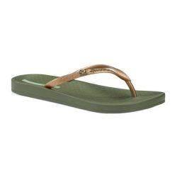 Japonki damskie Ipanema Anatomic Brasilidade. Zielone klapki damskie Ipanema, bez wzorów, bez obcasa. Za 66.99 zł.