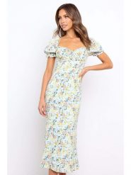 Pretty Summer Sukienka w kolorze miętowym ze wzorem rozmiar: XL. Zielone sukienki damskie Pretty Summer, xl, bez wzorów, z bawełny, bez kołnierzyka, bez ramiączek, maxi. Za 57.06 zł.