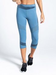 Dare 2b Legginsy sportowe "Born to Shine" w kolorze niebieskim rozmiar: 38. Niebieskie legginsy damskie Dare 2b, bez wzorów, z materiału. Za 95.92 zł.