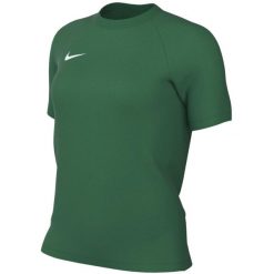 Koszulka damska Nike Dri-Fit Park VIII. Zielone bluzki damskie Nike, bez wzorów, z poliesteru, sportowe, bez kołnierzyka, bez ramiączek. Za 66.99 zł.