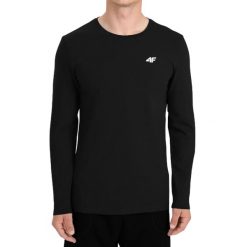 Koszulka męska 4F Longsleeve. Czarne koszulki męskie z długim rękawem 4f, m, z bawełny. Za 58.99 zł.
