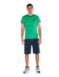 Męski garnitur Academy. Niebieskie szorty męskie LEONE 1947 APPAREL, bez wzorów, z bawełny, sportowe. Za 147.31 zł.