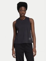 Adidas by Stella McCartney Top IB6857 Czarny Regular Fit. Czarne topy damskie adidas by Stella McCartney, l, bez wzorów, z bawełny, bez kołnierzyka. Za 229.99 zł.