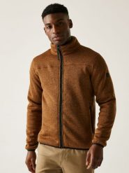 Regatta Kurtka polarowa "Branleigh" w kolorze jasnobrązowym rozmiar: 3XL. Brązowe kurtki męskie Regatta, xl, bez wzorów, z polaru, bez kaptura. Za 135.49 zł.