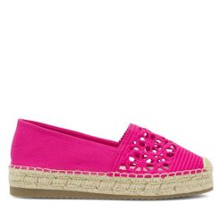 Espadryle Jenny Fairy. Czerwone espadryle damskie Jenny Fairy, bez wzorów, bez obcasa. Za 89.99 zł.