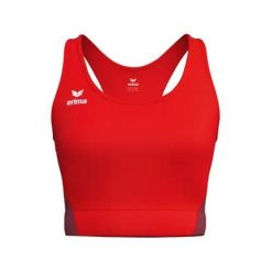 Biustonosz sportowy Erima T&F Wings czerwony. Czerwone biustonosze sportowe damskie Erima, bez wzorów, z elastanu. Za 175.90 zł.