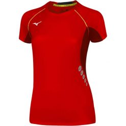Koszulka damska Mizuno Premium JPN. Czerwone bluzki damskie Mizuno, xs, bez wzorów, bez ramiączek. Za 152.50 zł.