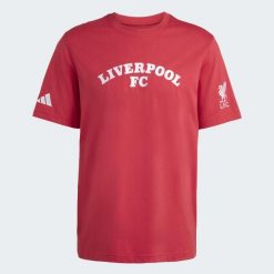 Koszulka Liverpool FC US Pack. Czerwone t-shirty sportowe męskie Adidas, m, z bawełny, bez ramiączek, do piłki nożnej. Za 179.00 zł.