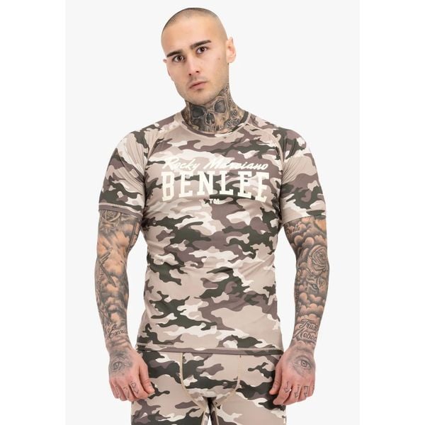 Funkcyjna koszulka termoaktywna Benlee Littos. Brązowe t-shirty sportowe męskie Benlee, m, z elastanu, bez ramiączek. Za 182.50 zł.